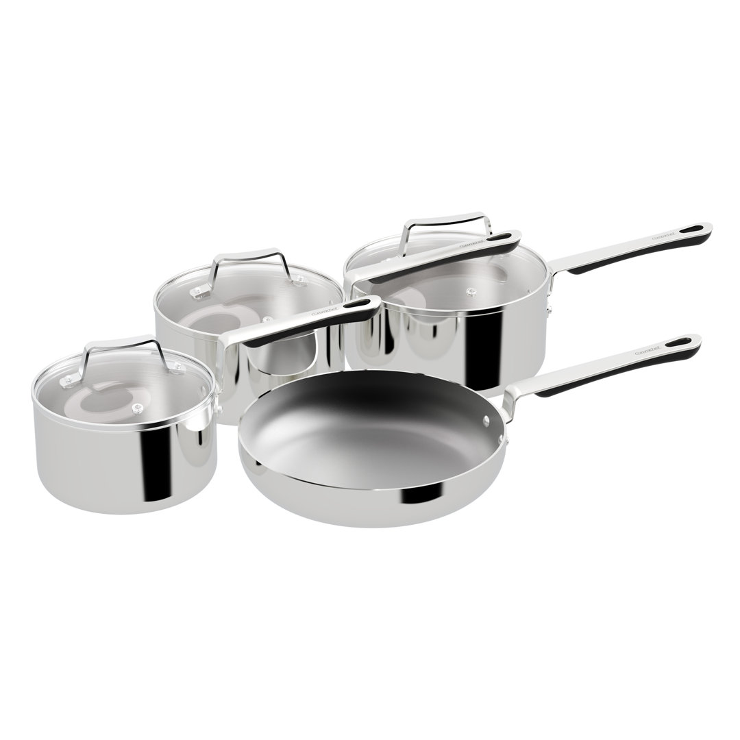 Grunwerg Commichef 4-Piece Cookware Set Silver 1